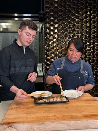 Potstickers, Chefs Choice, Potawatomi Casino Hotel, Chef Sue