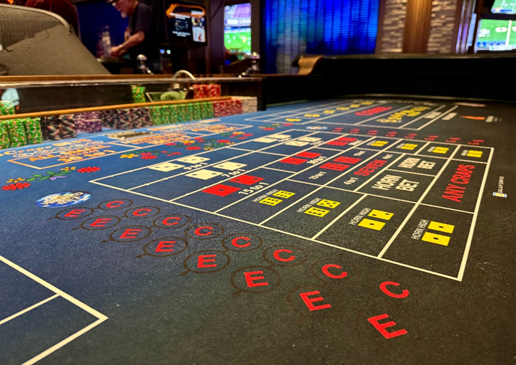 Craps table
