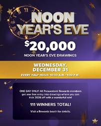 Potawatomi Casino Hotel, Casino, Noon Year’s Eve