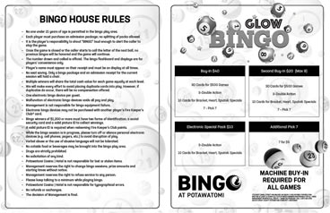 Bingo Details Potawatomi Casino Hotel
